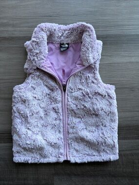 The North Face Lilac Plush Fleece Puffer Vest - Kids